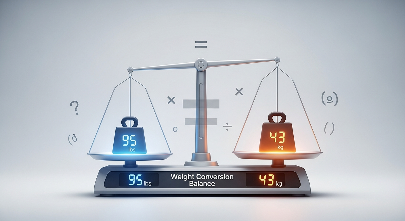95 Pounds en Kilos - Conversion Rapide