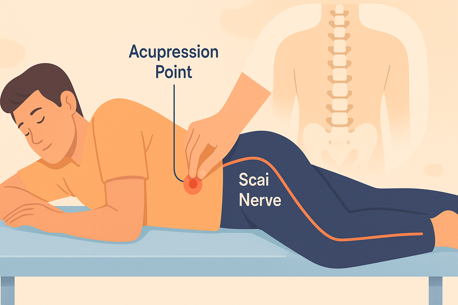 Acupression et sciatique : soulager la douleur naturellement