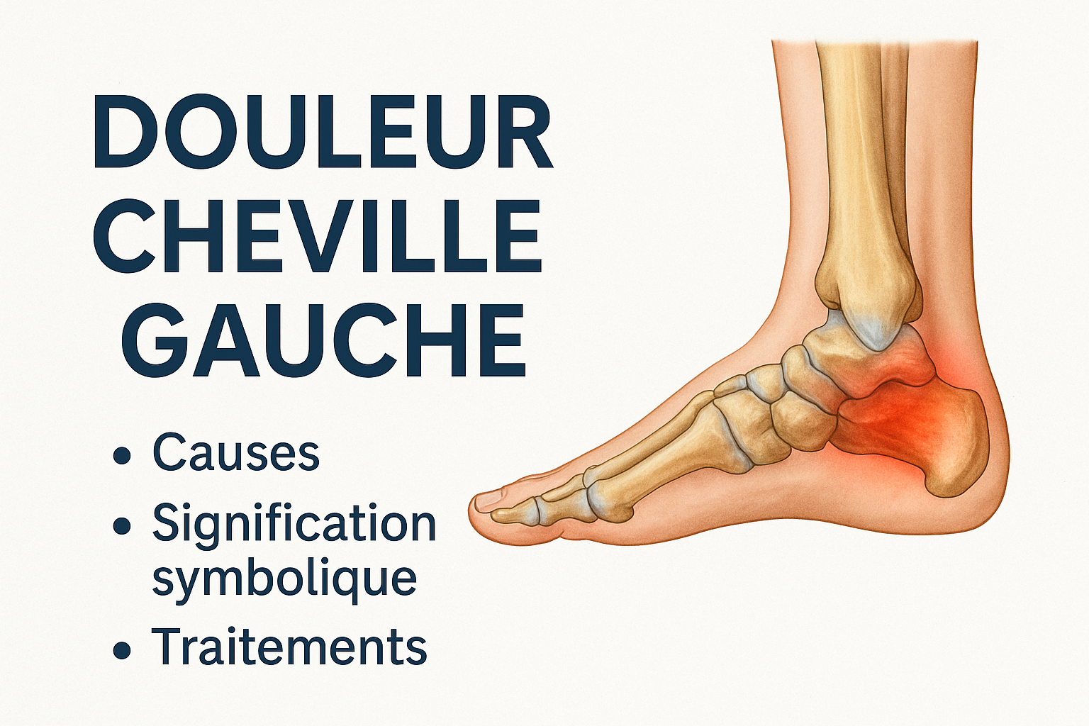 Signification de la Douleur à la cheville gauche