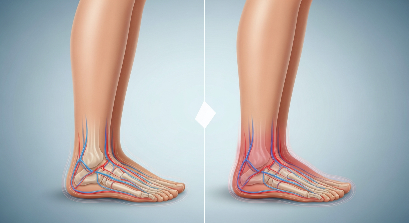 Gonflement de la cheville : causes et solutions