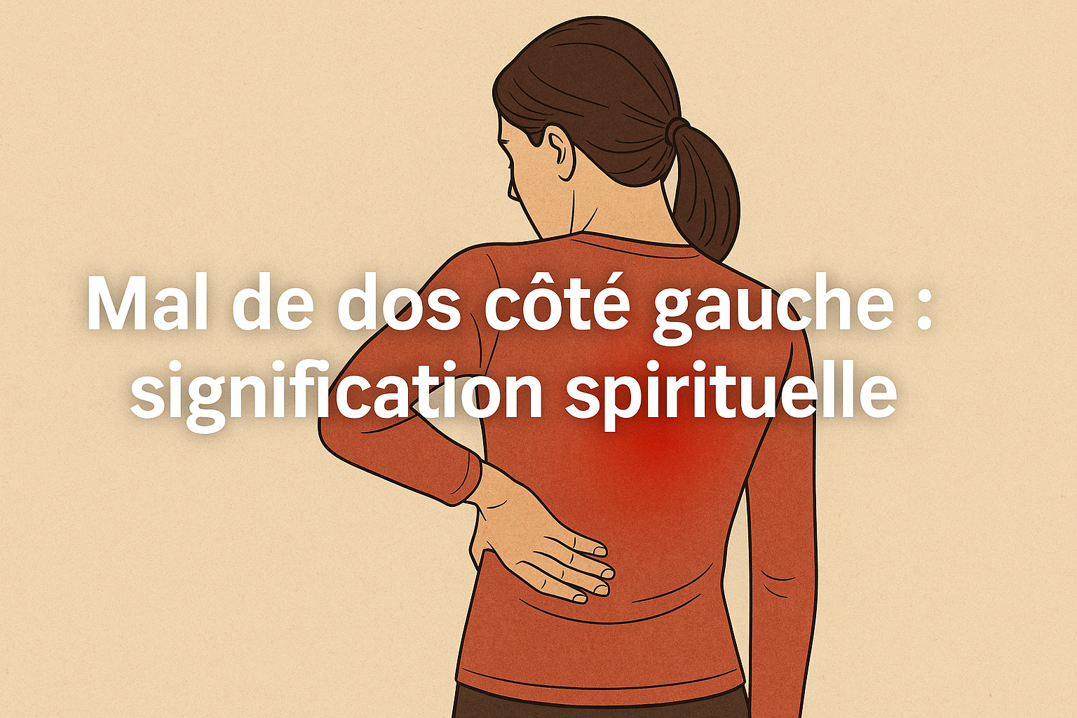 Mal de dos côté gauche : signification spirituelle